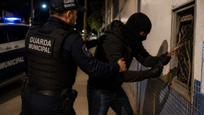 Foragido da Justiça é preso ao tentar furtar fios de cobre em Jardim Camburi
