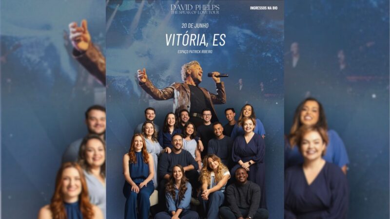 David Phelps confirma apresentação em Vitória com participação do Grupo Vocal Livre