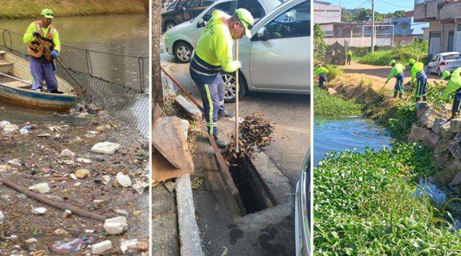 Prefeitura de Vila Velha remove 91 toneladas de resíduos de canais em dois meses.