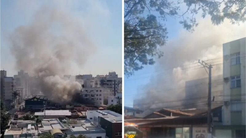 Incêndio atinge restaurante Ilha do Caranguejo em Jardim Camburi, em Vitória