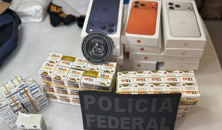 Operação Black Station: Polícia Federal apreende celulares e medicamentos para emagrecimento em Vitória