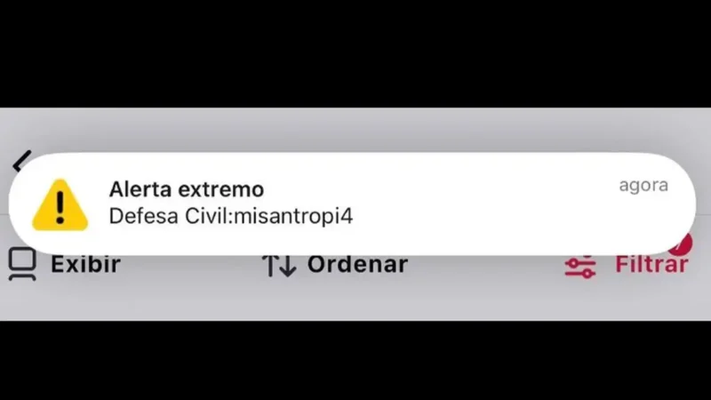 Falso alerta da Defesa Civil atingiu ao menos 30 milhões em 8 estados