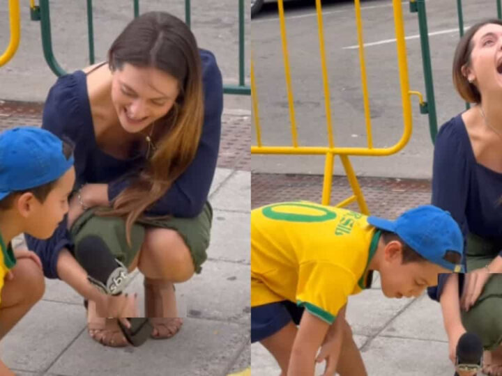 Menino viraliza após entrevista inusitada ao SBT: “Não é na Globo, mas tá bom”