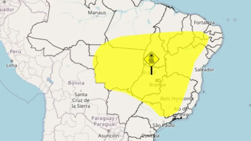 Massa de ar seco coloca 14 estados em alerta para baixa umidade; Espírito Santo fica fora da área de riscoUmidade pode cair entre 20% e 30% nas tardes