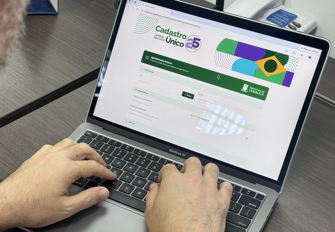 Moradores de Cariacica já podem agendar atendimento do CadÚnico pela internetServiço já está disponível a partir desta quinta-feira (16)
